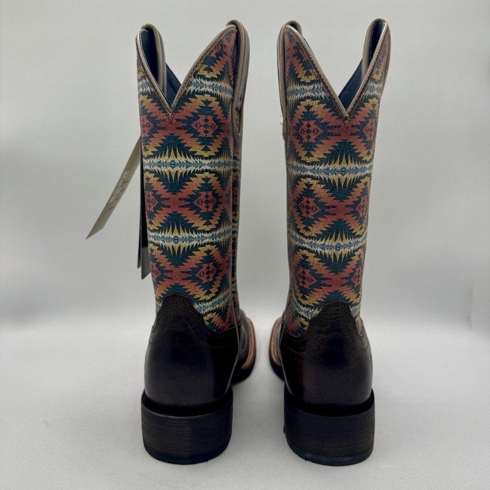 Ariat Pendleton Circuit Savanna Boot Women's Size 6 B Crackle Cafe Brown Leather - Picture 14 of 16